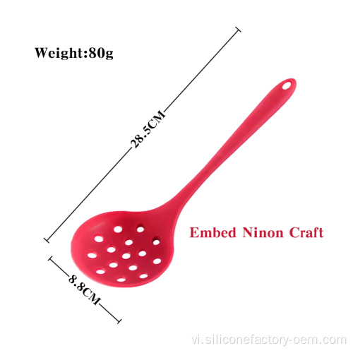 Dụng cụ đồ dùng nhà bếp dụng cụ nấu ăn silicone thìa